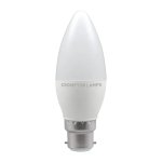 Crompton 5W (40w) 240v BC B22 2700k LED Candle Thermal Plastic Light Bulb