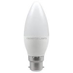 Crompton 5W (40w) 240v BC B22 6500k LED Candle Thermal Plastic Light Bulb