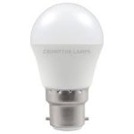 Crompton 5W (40w) 240v BC B22 2700k LED Golfball Thermal Plastic Light Bulb
