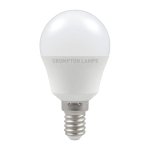 Crompton 5W (40w) 240v SES E14 2700k LED Golfball Thermal Plastic Light Bulb