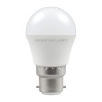 Crompton 5W (40w) 240v BC B22 4000k LED Golfball Thermal Plastic Light Bulb