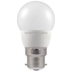 Crompton 5W (40w) 240v BC B22 4000k LED Golfball Thermal Plastic Light Bulb