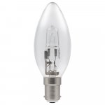 Heathfield 18w SBC B15 Clear Halogen Candle Energy Saving Bulb - Pack of 10