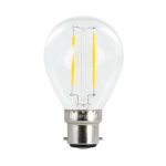 Integral 1.8w 220- 240v 250lm LED Golfball B22 2700k Warm White Non-Dimmable 320 Degree Beam Clear ILGOLFB22NC003