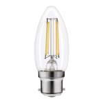 Integral 4.2w 220-240v 470lm LED Candle B22 4000k Cool White Non-Dimmable 320 Degree Beam Clear ILCANDB22NE071