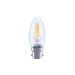 Integral 3.4w 220-240v 470lm LED Candle B22 2700k Warm White Dimmable 330 Degree Beam Clear ILCANDB22DC043
