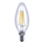 Integral 3.4w 220-240v 470lm LED Candle E14 2700k Warm White Dimmable 330 Degree Beam Clear ILCANDE14D050