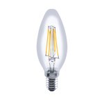 Integral 3.4w 220-240v 470lm LED Candle E14 2700k Warm White Dimmable 330 Degree Beam Clear ILCANDE14D050