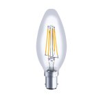 Integral 3.4w 220-240v 470lm LED Candle B15 2700k Warm White Dimmable 330 Degree Beam Clear ILCANDB15D051