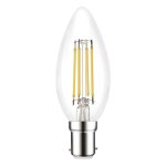 Integral 4.2w 220-240v 470lm LED Candle B15 4000k Cool White Dimmable 320 Degree Beam Clear ILCANDB15DE078