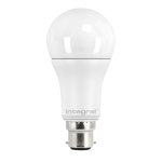 Integral 8w 220-240v 1055lm LED GLS B22 2700k Warm White Dimmable 240 Degree Beam Frosted ILGLSB22DC024