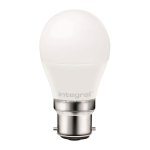Integral 7.3w 220-240v 806lm LED Golfball B22 2700k Warm White Non-Dimmable 220 Degree Beam Frosted ILGOLFB22NC041