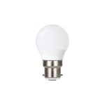 Integral 4.9w 240v LED Frosted Golfball B22 2700k Warm White Dimmable Bulb