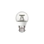 Integral 4.9w 240v LED Clear Golfball B22 4000k Cool White Dimmable Bulb