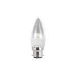 Integral 3.4w 240v LED Clear Candle B22 2700k Warm White Bulb