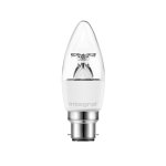 Integral 4.9w 220-240v 470lm LED Candle B22 2700k Warm White Non-Dimmable 240 Degree Beam Clear ILCANDB22NC022