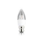 Integral 4.9w 240v LED Clear Candle B22 2700k Warm White Dimmable Bulb