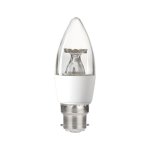 Integral 4.9w 220-240v 470lm LED Candle B22 4000k Cool White Dimmable 240 Degree Beam Clear ILCANDB22DE093