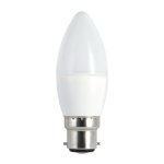 Integral 4.9w 220-240v 470lm LED Candle B22 4000k Cool White Dimmable 280 Degree Beam Frosted ILCANDB22DE092