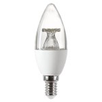 Integral 4.9w 220-240v 470lm LED Candle E14 2700k Warm White Dimmable 240 Degree Beam Clear ILCANDE14DC069