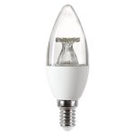 Integral 4.9W E14 LED Candle Bulb 4000K Cool White Dimmable Clear ILCANDE14DE095