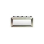Integral 3.8w LED Contemporary Outdoor Lighting Brick Silver 3000k Warm White