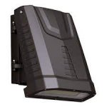 Integral 80w LED Compact Tough Wall Pack Lights Capra Black 4000k Cool White