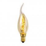 Eglo Vintage 40w 240v SES E14 Gold Bent-Tip Candle Bulb 49508