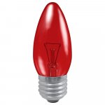 Crompton 40w ES E27 Fireglow Candle Red Dimmable