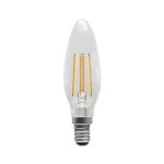 Bell Lighting 60210 4W 240V SES Aztex LED Filament Candle Clear 2200K CRI90 Dimmable