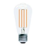 Bell Lighting 6w ES Aztex LED CRI90 Filament ST64 Clear 2200k Dimmable