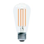 Bell Lighting 6w ES Aztex LED CRI90 Filament ST64 Clear 2200k Dimmable 60214