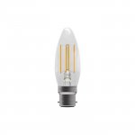 Bell Lighting 4w 240v BC LED Filament Candle Clear 2700k