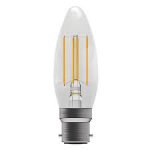 Bell Lighting 4w 240v BC LED Filament Candle Clear 4000k