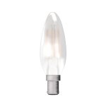 Bell Lighting 3.3w 240v SBC LED Filament Candle Satin 2700k 60708