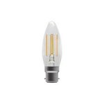 Bell Lighting 4w 240v BC LED Filament Candle Clear 2700k Dimmable