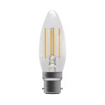 Bell Lighting 4w 240v BC LED Filament Candle Clear 2700k Dimmable 05305