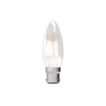 Bell Lighting 4w 240v BC LED Filament Candle Satin 2700k Dimmable