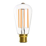 Bell Lighting 4w 240v BC LED Filament ST64 Clear 2700k 60130