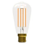 Bell Lighting 4w 240v BC LED Filament ST64 Clear 2700k Dimmable
