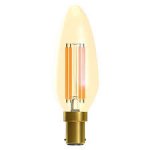 Bell Lighting 4w 240v SBC LED Vintage Candle Amber 2000k