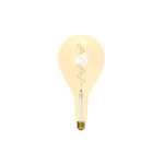 Bell Lighting 4w 240v ES LED Vintage Soft Coil Vertical Filament Giant Pear Drop Amber 1800k Dimmable