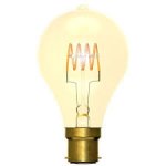 Bell Lighting 4w 240v BC LED Vintage Soft Coil Horizontal Filament GLS Amber 1800k Dimmable
