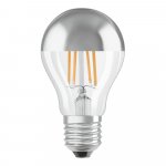 Osram 4w 240v E27 LED Crown Silver Filament Mirror Bulb