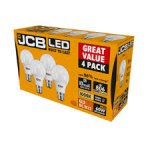 JCB GLS B22 8.5W 3000K Warm White 4 Pack S15143