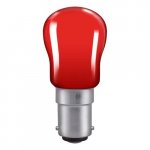 GE 15W 240v Red Pygmy B15 Dimmable