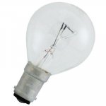 Crompton 25w 240v SBC B15 Clear Round Golf Ball Bulb