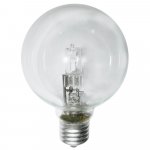 28w ES E27 Clear Halogen G95 Globe Energy Saving Bulb