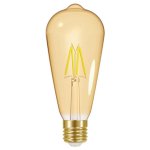 Energizer LED 5W E27 Filament Gold ST64 550lm 2200k Warm White Dimmable S15026