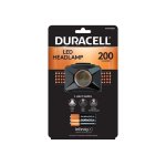 Duracell S28785 200 Lumen LED Headlamp  3 Light Modes, 3AAA Batteries Included
